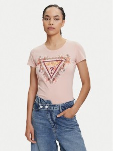 Guess T-Shirt W5YI08 J1314 Pomarańczowy Regular Fit
