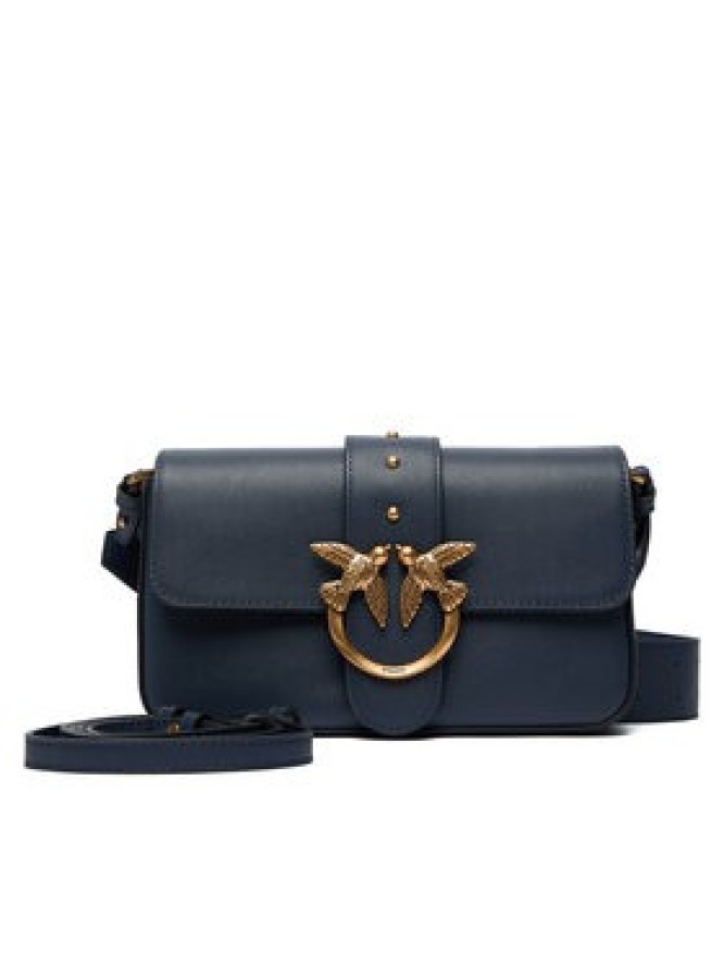 PINKO Torebka Love One Mini Slouchy Fl AI 25-26 PLTT 104340 A0QO Niebieski