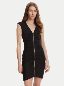 Just Cavalli Sukienka koktajlowa 78PAO949 Czarny Slim Fit