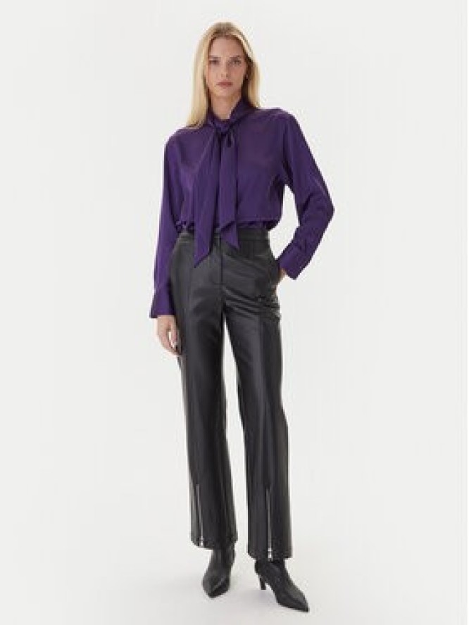 Calvin Klein Bluzka LV044D125G Fioletowy Regular Fit