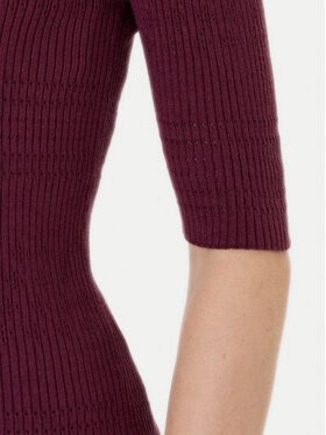 TWINSET Sweter 252TP3240 Bordowy Regular Fit