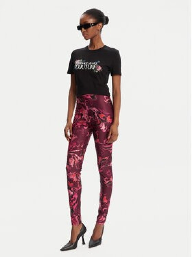 Versace Jeans Couture T-Shirt 79HAHB00 CJB01 Czarny Regular Fit