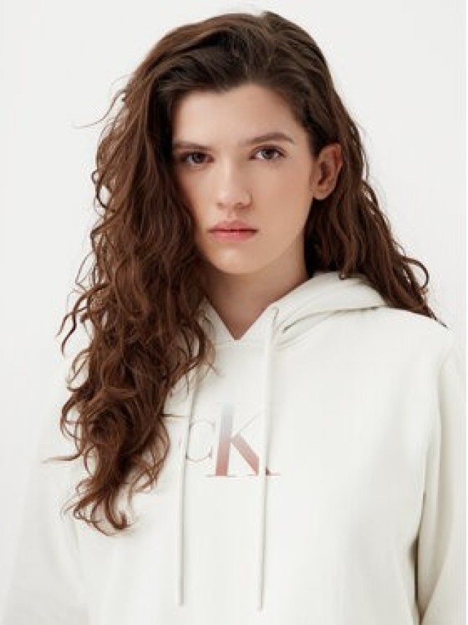 Calvin Klein Jeans Bluza Gradient J20J224721 Biały Regular Fit