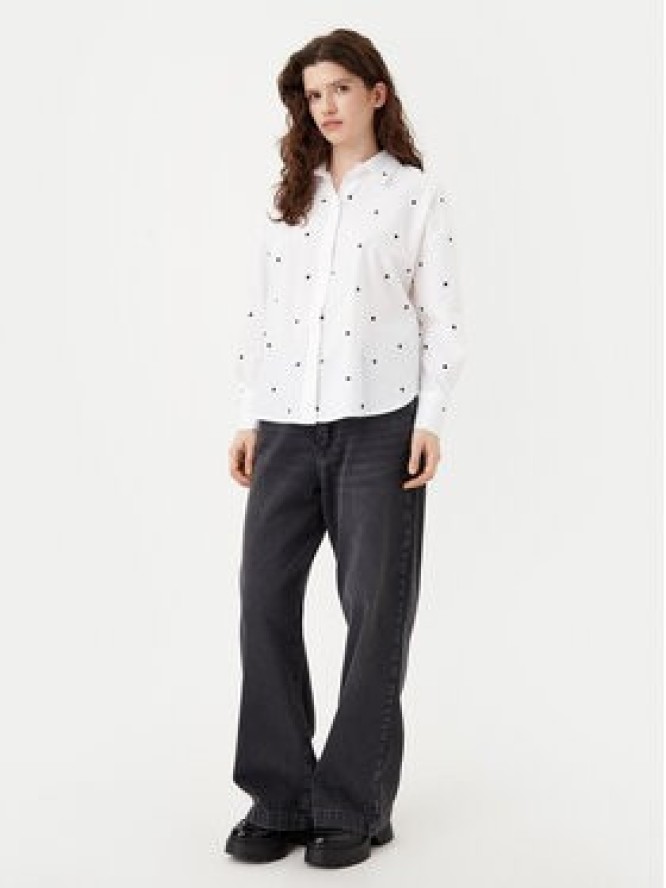 JDY Koszula Nelly 15330490 Biały Loose Fit