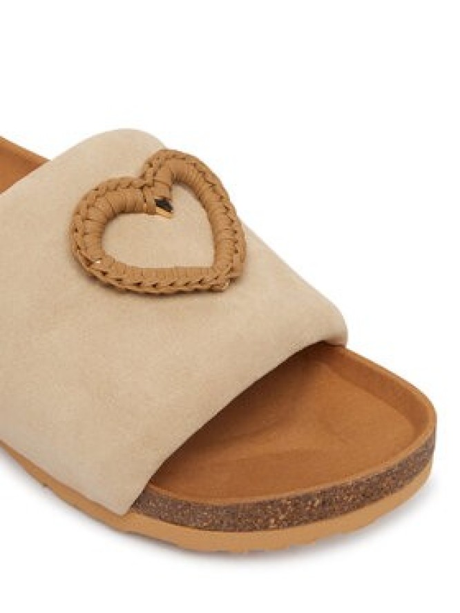 LOVE MOSCHINO Klapki JA28363G0OIG5104 Beżowy