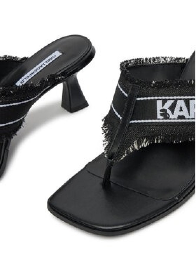 KARL LAGERFELD Japonki Panache II KL30104 Czarny