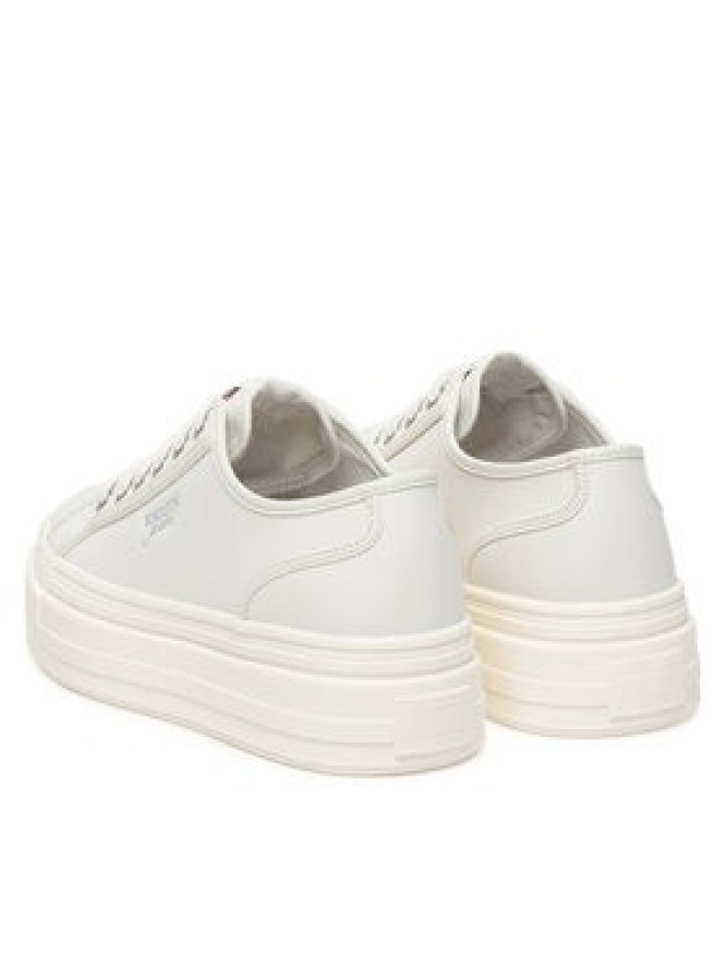 Tommy Jeans Sneakersy Tjw Flatform Sneaker Ltr EN0EN02964 Écru