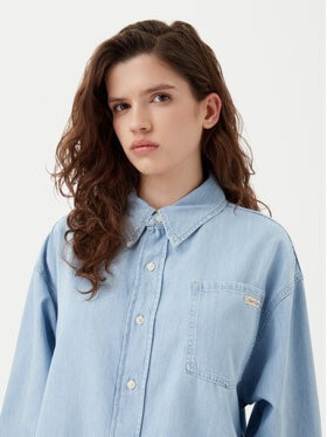 Calvin Klein Jeans Koszula jeansowa J20J225010 Błękitny Oversize