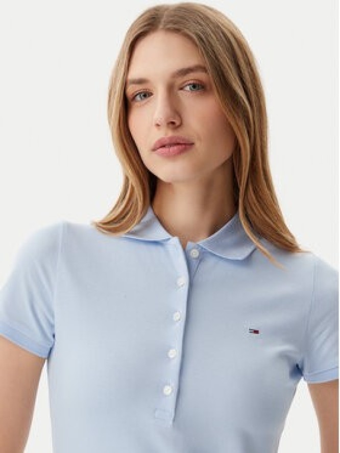 Tommy Jeans Sukienka codzienna DW0DW20383 Błękitny Regular Fit