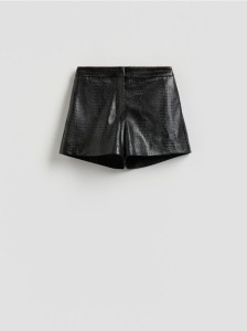 Szorty w zwierzęcy wzór - czarny