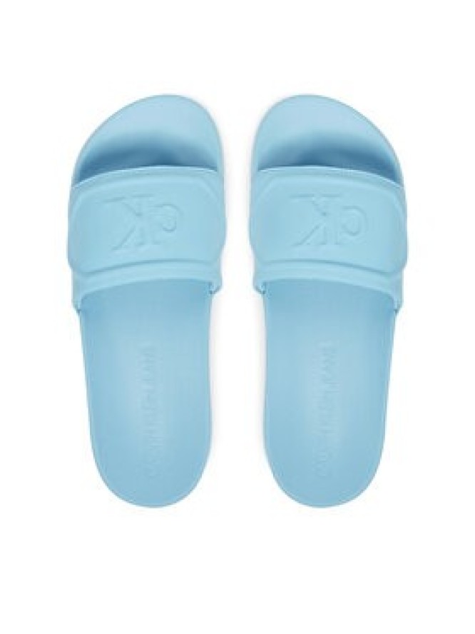 Calvin Klein Jeans Klapki Slide Pu Hf Mg YW0YW01879 Błękitny