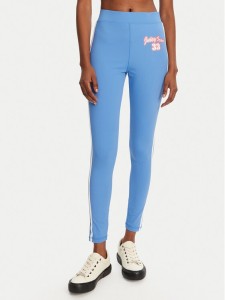 Juicy Couture Legginsy JCSML125405 Niebieski Slim Fit
