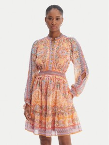 Hale Bob Sukienka letnia Eleanora 5YTK662A Pomarańczowy Regular Fit