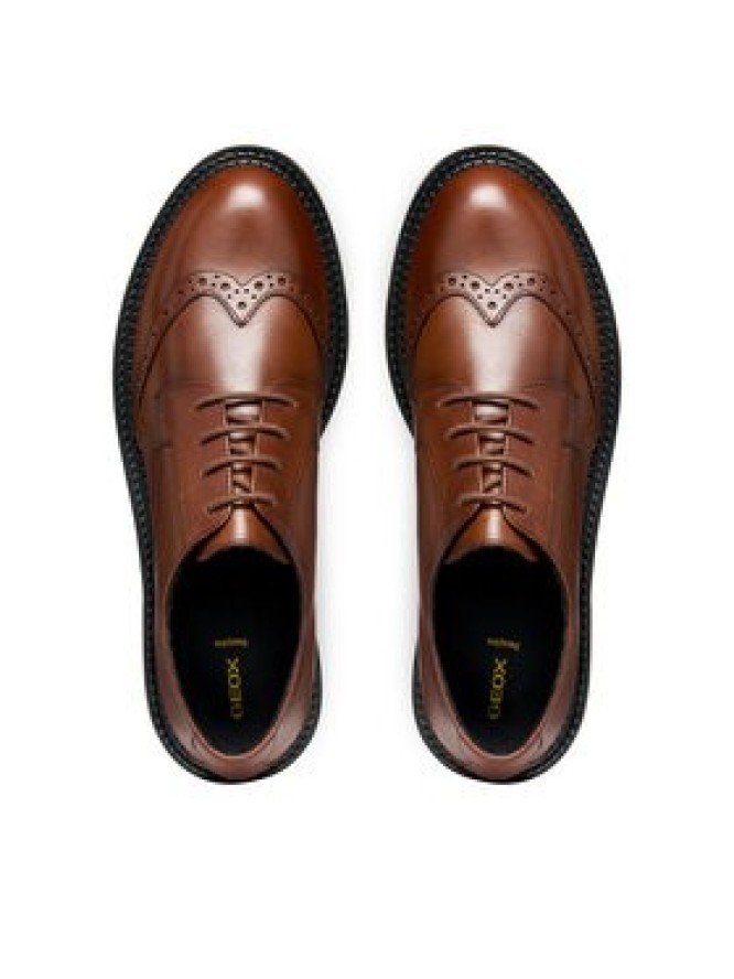 Geox Oxfordy D Serilda D56WYD 00043 C6002 Brązowy