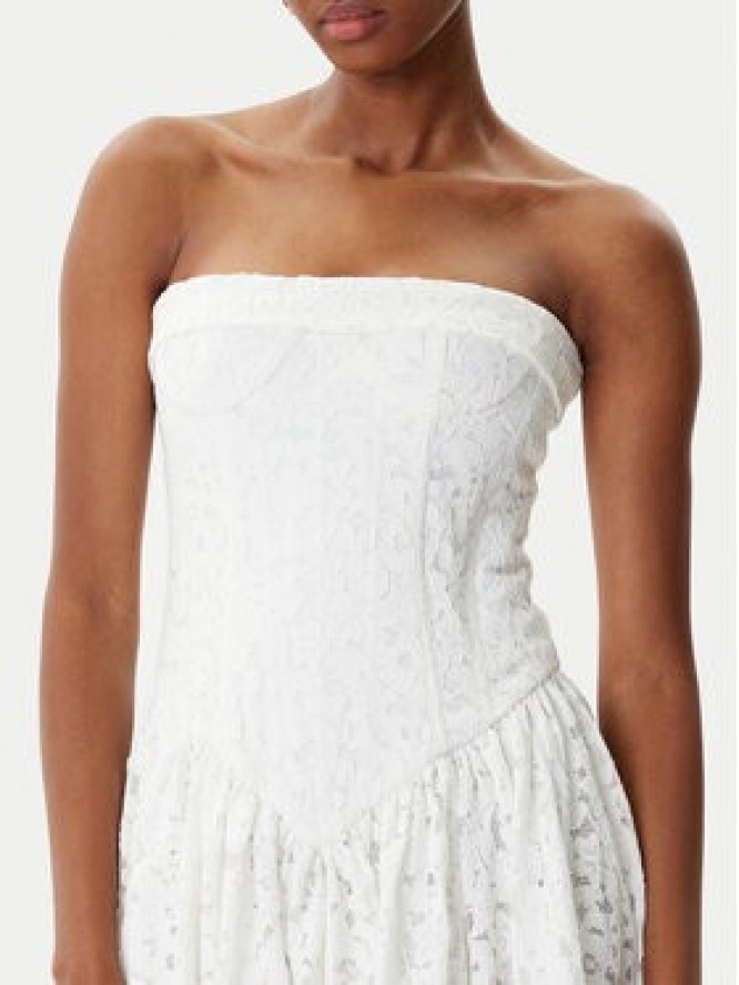 Bardot Sukienka koktajlowa Felicidad Strapless 59843DB Biały Regular Fit