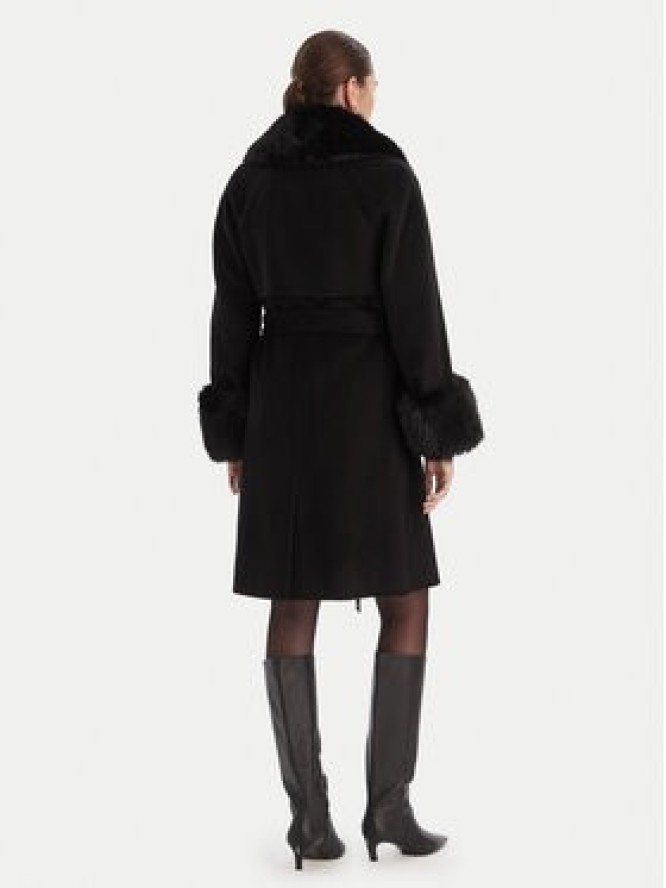 MARCIANO by GUESS Płaszcz wełniany 5BGL46 7125A Czarny Regular Fit