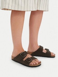 Birkenstock Klapki Arizona Wire Buckle 1032764 Beżowy ciemny