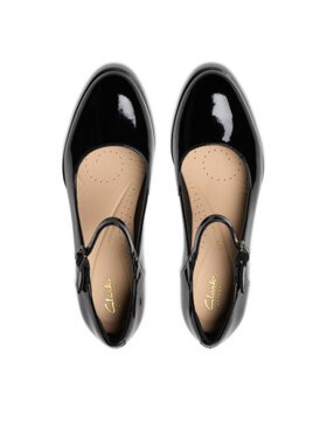 Clarks Półbuty Freva 55 Strap 26181337 Czarny
