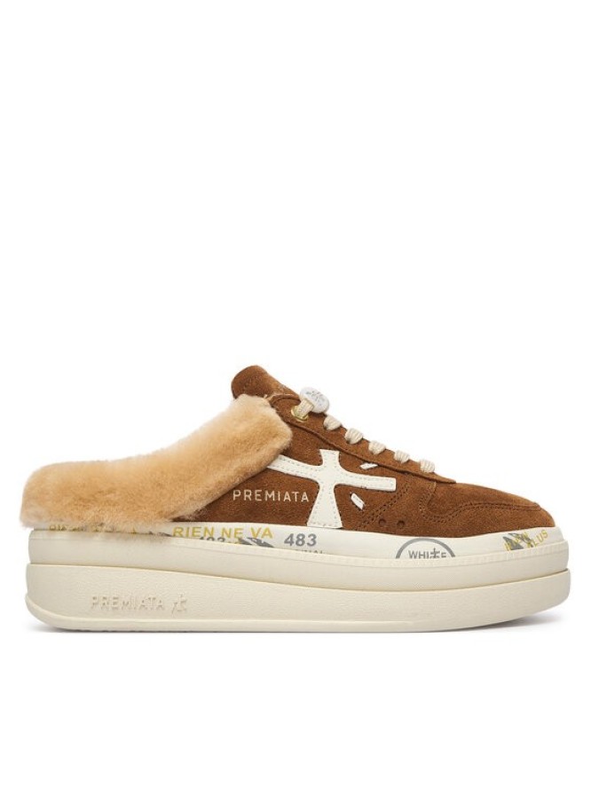 Premiata Sneakersy Micol Var 7016M Brązowy