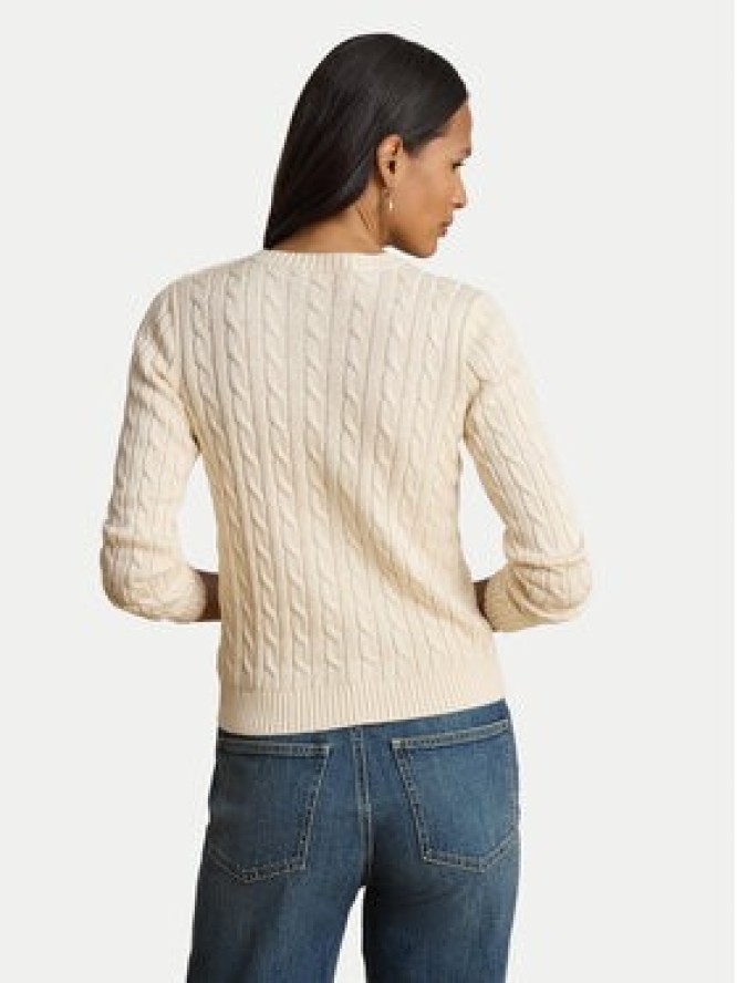 LAUREN RALPH LAUREN Sweter 200P14039003 Kremowy Regular Fit