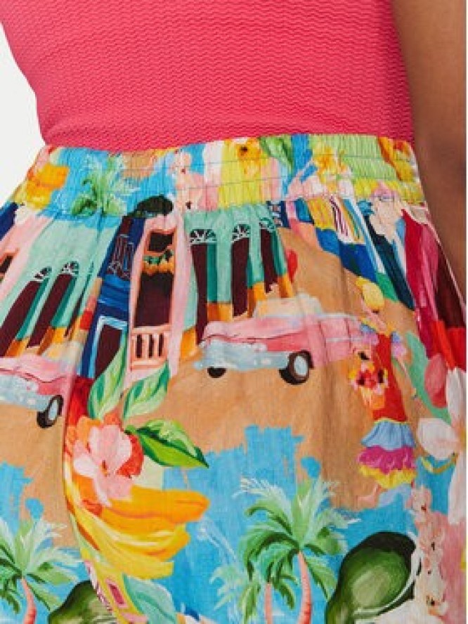 Seafolly Szorty materiałowe Cuba 55443-SH Kolorowy Relaxed Fit