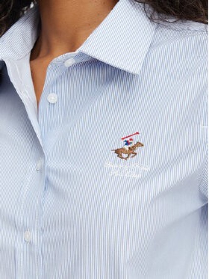 Beverly Hills Polo Club Koszula P-SS26W-SH000536 Niebieski Regular Fit