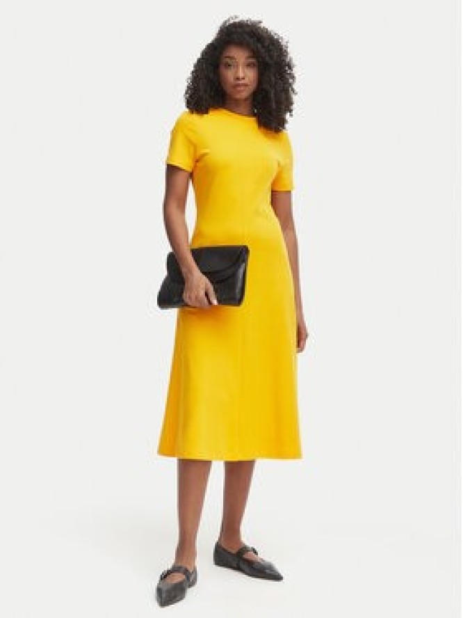 Tommy Hilfiger Sukienka codzienna WW0WW50825 Żółty Regular Fit