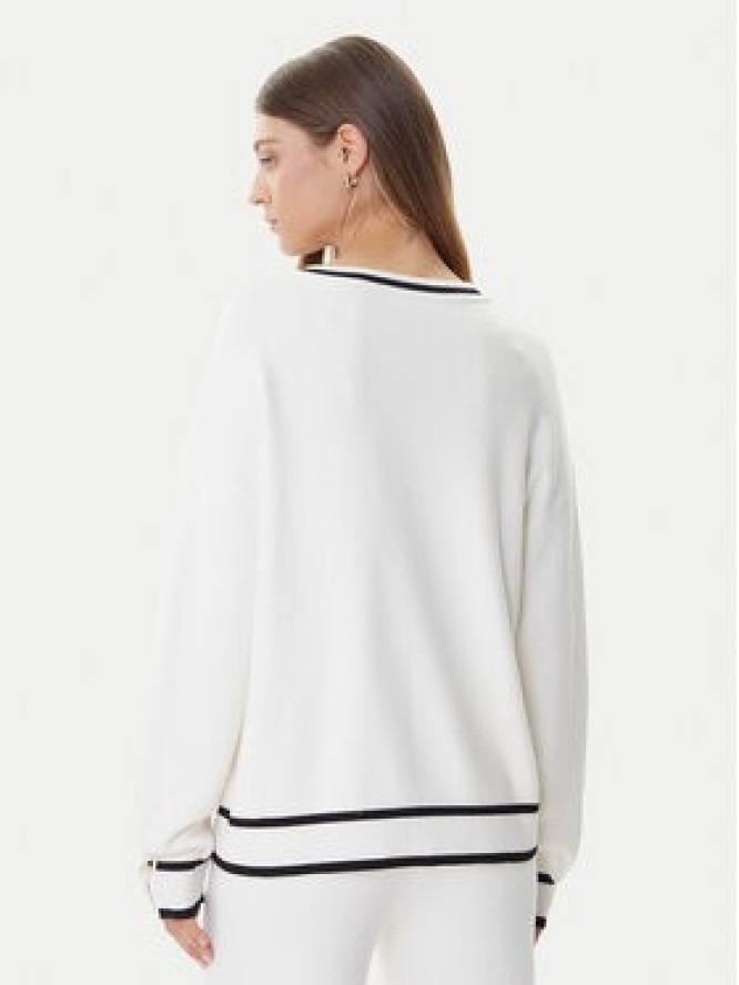 Liu Jo Sport Sweter TF5229 MS59L Écru Regular Fit