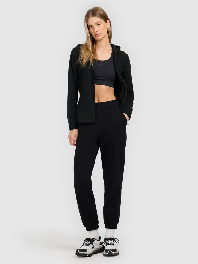 4F Polar slim z kapturem damski - czarny XXL