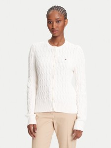 Tommy Hilfiger Kardigan WW0WW46514 Écru Regular Fit