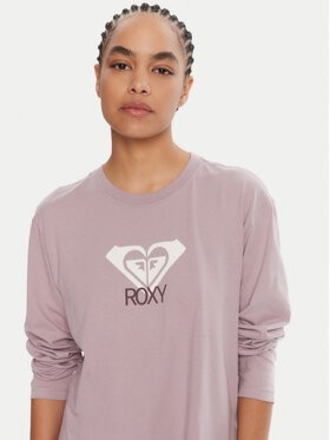 Roxy Bluzka Hangloose Art Ls ERJZT06035 Fioletowy Regular Fit