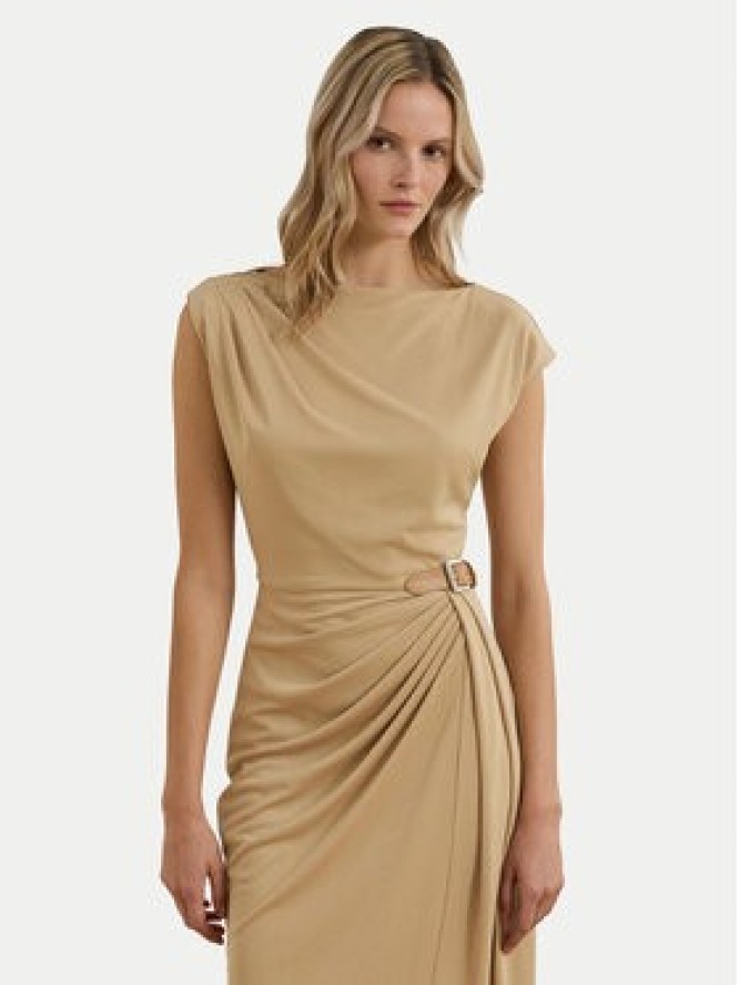 LAUREN RALPH LAUREN Sukienka codzienna 250964076001 Beżowy Slim Fit