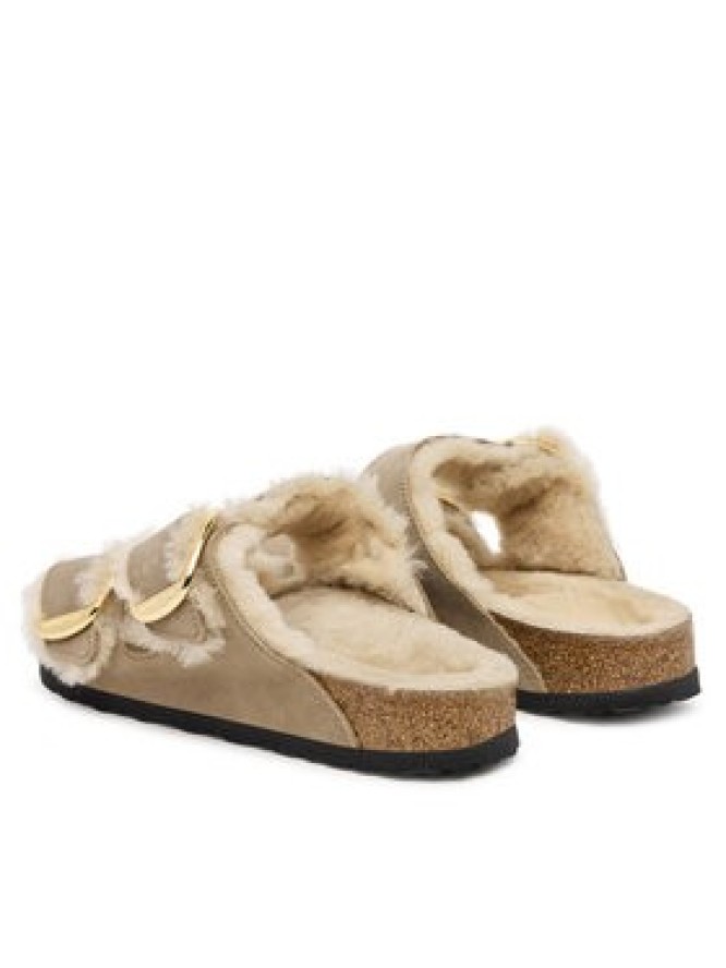 Birkenstock Klapki Arizona Big Buckle Shearling 1030384 Brązowy