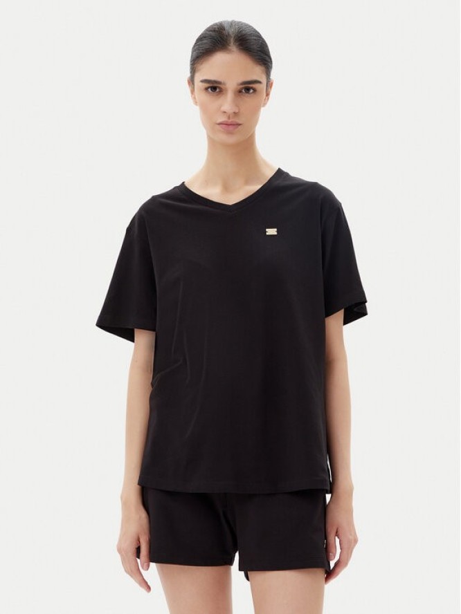 EA7 Emporio Armani T-Shirt 7W000029 AF10373 UC001 Czarny Loose Fit