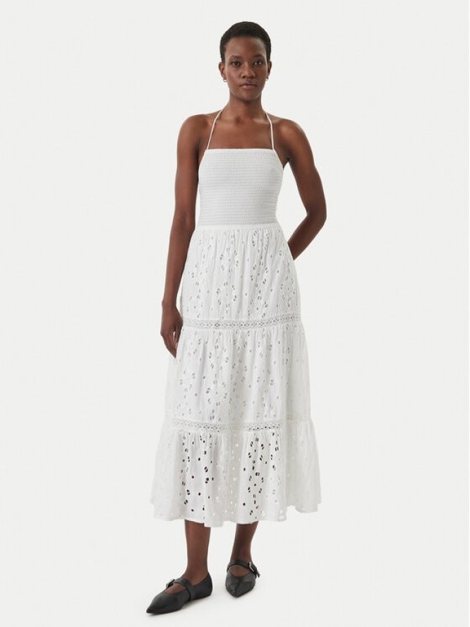 Iconique Sukienka letnia Sirya IC26-007 Biały Regular Fit