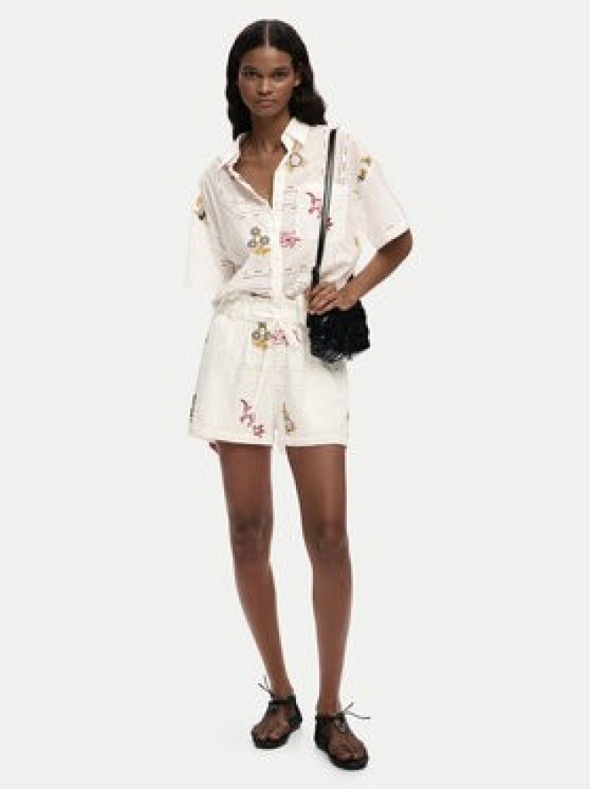 Desigual Koszula Martin 26SWCW30 Biały Regular Fit