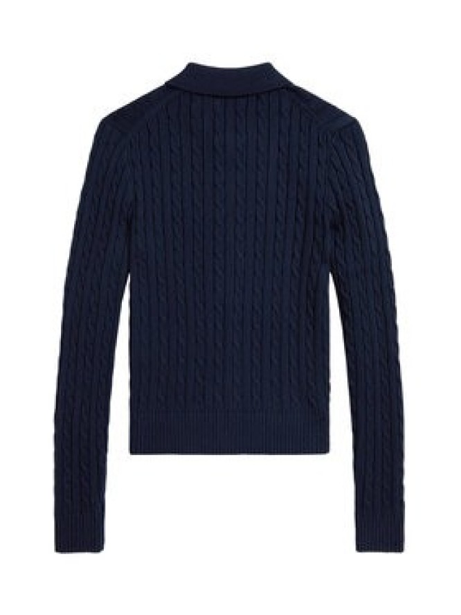 Polo Ralph Lauren Kardigan 211971881501 Granatowy Slim Fit