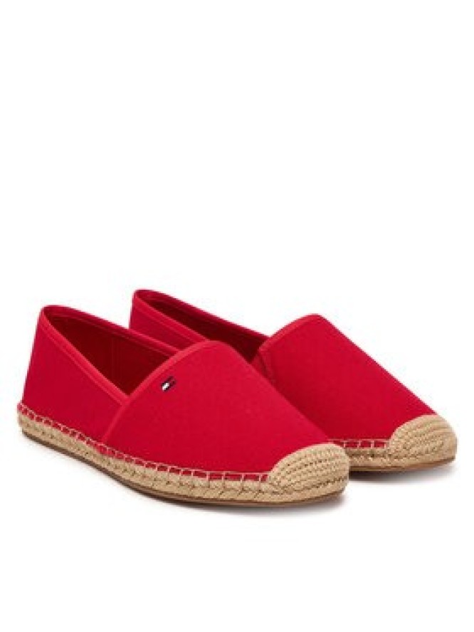 Tommy Hilfiger Espadryle Flag Canvas Espadrille FW0FW08541 Czerwony