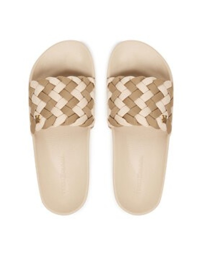 Tommy Hilfiger Klapki Th Braided Pool Slide FW0FW09203 Beżowy