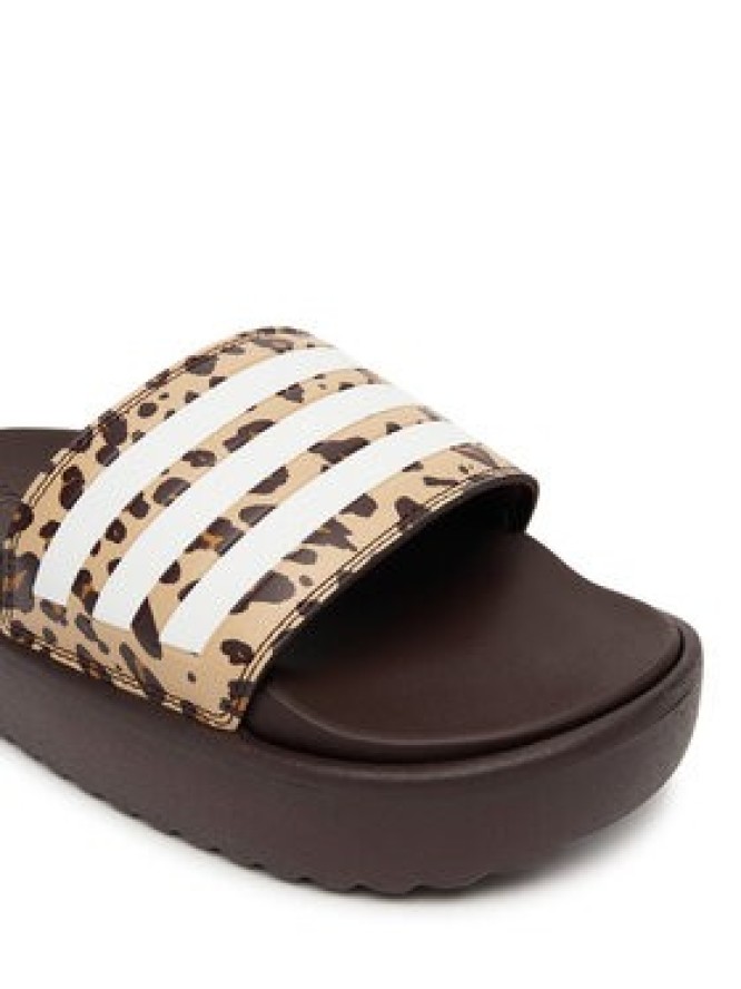adidas Klapki adilette Platform Slides JR9234 Brązowy