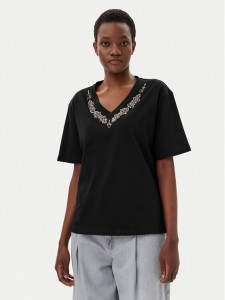 Liu Jo T-Shirt WA5146 JS923 Czarny Regular Fit