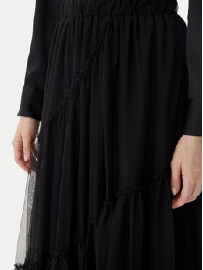 TWINSET Spódnica tiulowa 252LI2RAA Czarny Regular Fit