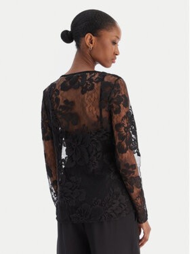 Rinascimento Bluzka CFC0126427003 Czarny Slim Fit