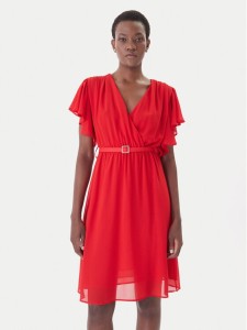 Artigli Sukienka koktajlowa ACAB004967 Czerwony Regular Fit