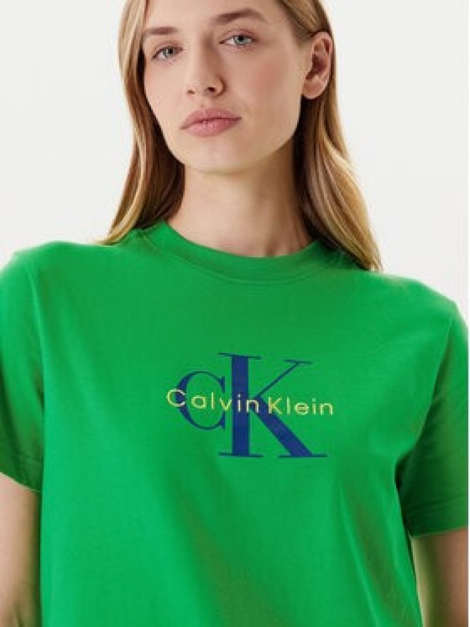 Calvin Klein Jeans T-Shirt Hero Classic LV047B865G Zielony Regular Fit