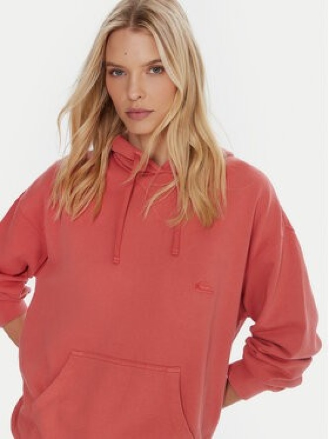 Quiksilver Bluza Esential Hoodie EQWFT03191 Koralowy Regular Fit