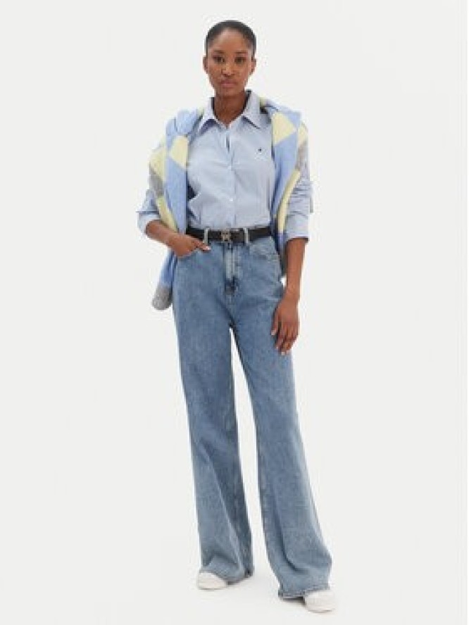 Tommy Hilfiger Koszula Ess WW0WW47169 Niebieski Regular Fit