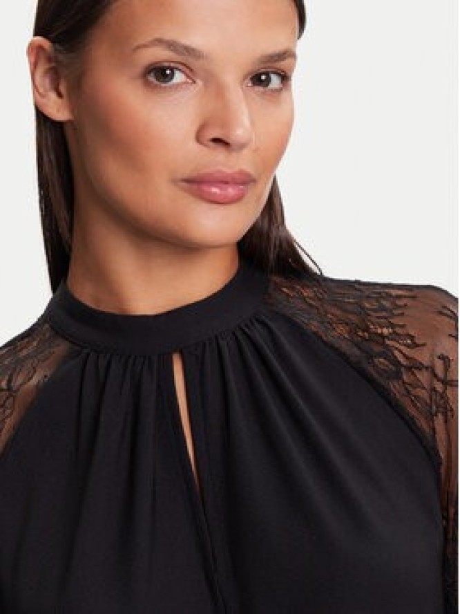 Vero Moda Bluzka Milla 10334620 Czarny Loose Fit