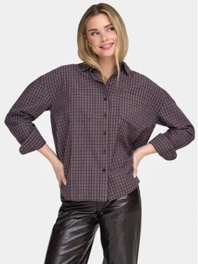 ONLY Koszula Fenna 15375372 Fioletowy Oversize