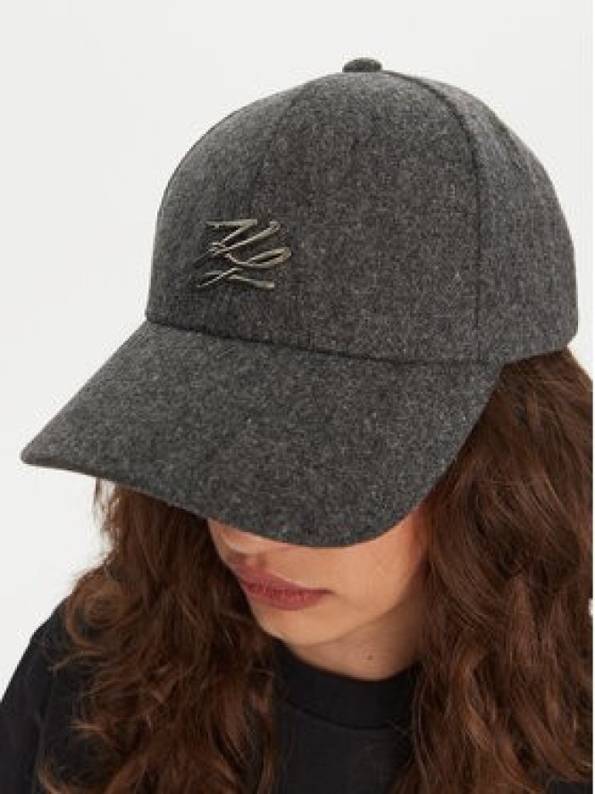 KARL LAGERFELD Czapka z daszkiem A1W33065 Szary